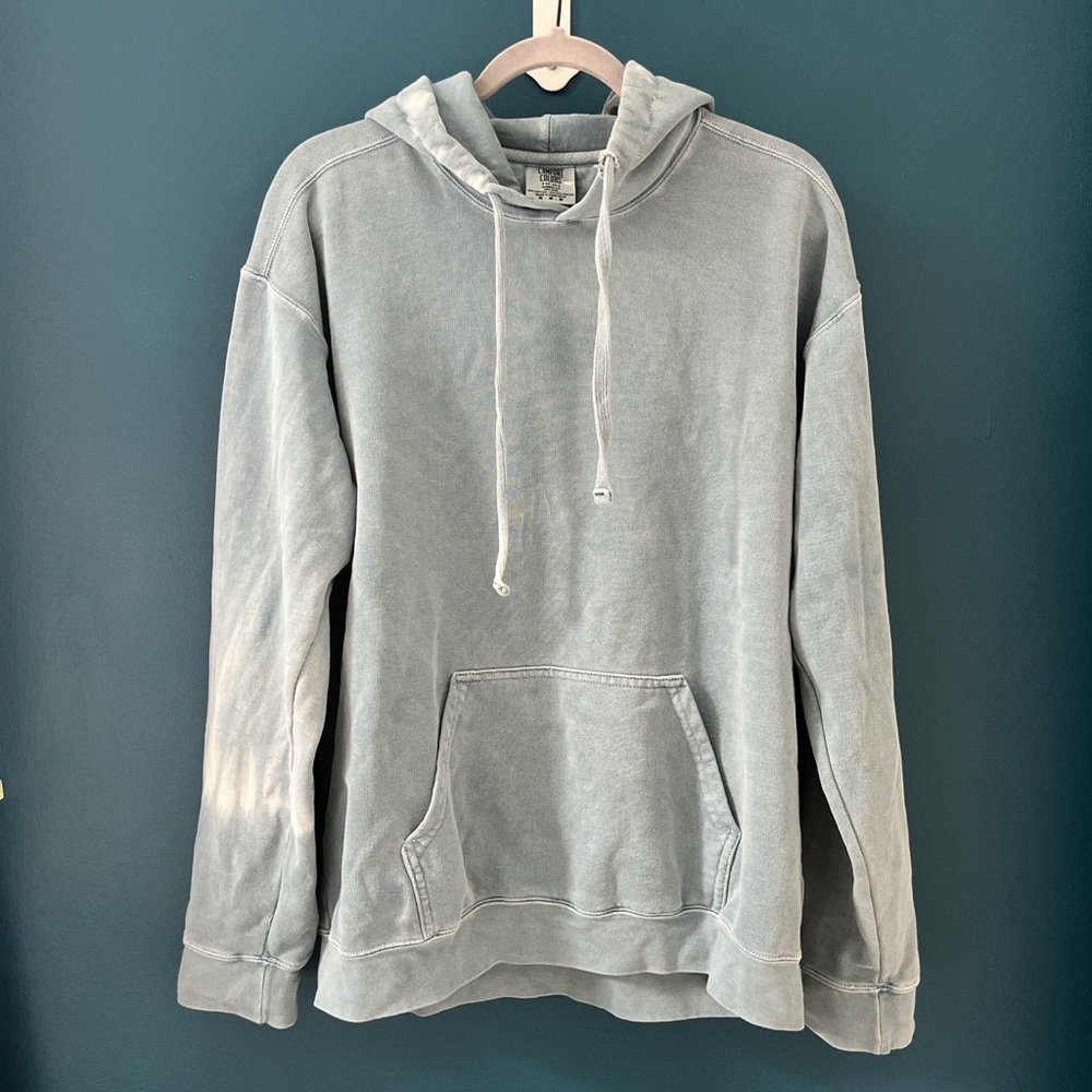 Vintage Faded Blue Hoodie